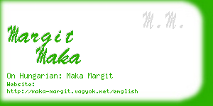 margit maka business card